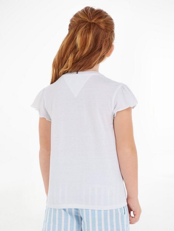 Tommy Hilfiger T-shirt ESSENTIAL RUFFLE SLEEVE TOP - Foto 14