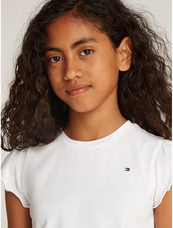 Tommy Hilfiger T-shirt ESSENTIAL RUFFLE SLEEVE TOP - Foto 4