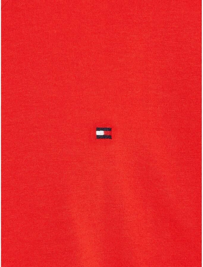 Tommy Hilfiger T-shirt rood Katoen Ronde hals Effen 116 - Foto 4