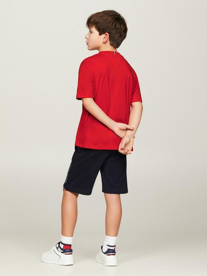 Tommy Hilfiger T-shirt rood Katoen Ronde hals Effen 116 - Foto 7
