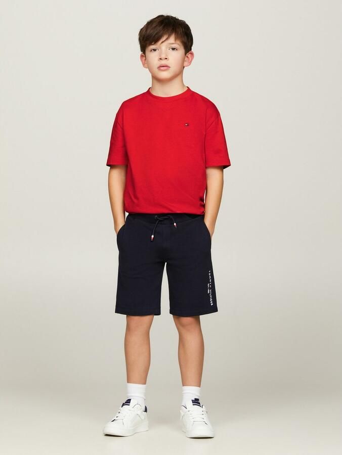 Tommy Hilfiger T-shirt rood Katoen Ronde hals Effen 116 - Foto 9