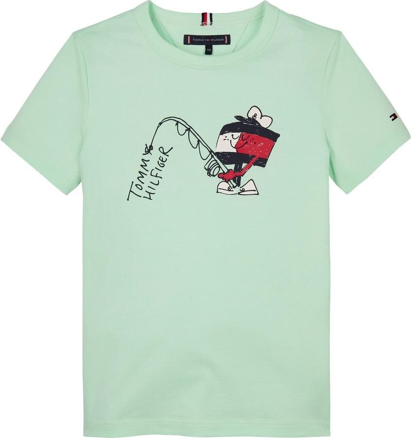 Tommy Hilfiger Kids T-shirt met ronde hals model 'FLAG FUN'