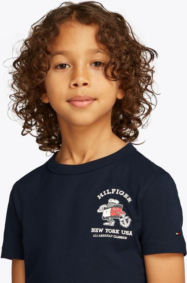 Tommy Hilfiger Kids T-shirt met ronde hals model 'FLAG FUN' - Foto 5