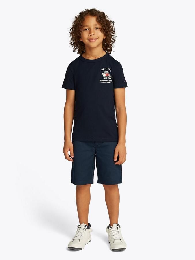Tommy Hilfiger Kids T-shirt met ronde hals model 'FLAG FUN' - Foto 3