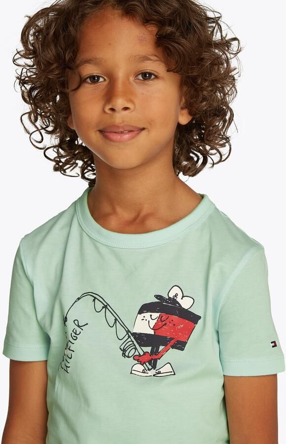 Tommy Hilfiger Kids T-shirt met ronde hals model 'FLAG FUN' - Foto 4