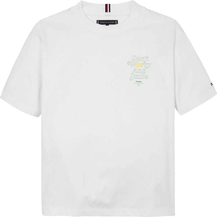 TOMMY HILFIGER Jongens Polo's & T-shirts Fun Graphic Tee Ss Wit