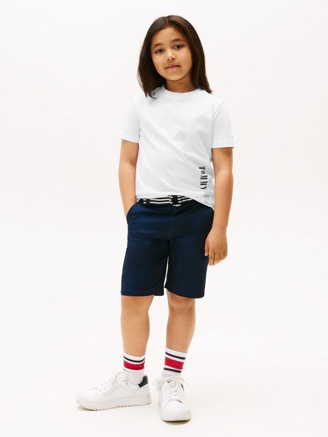Tommy Hilfiger T-shirt GRAPHIC T-SHIRT voor kinderen tot 16 jaar opschrift - Foto 4