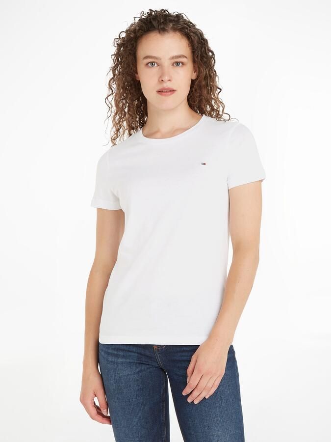 Tommy Hilfiger T-shirt HERITAGE CREW NECK TEE met -merklabel op borsthoogte - Foto 6