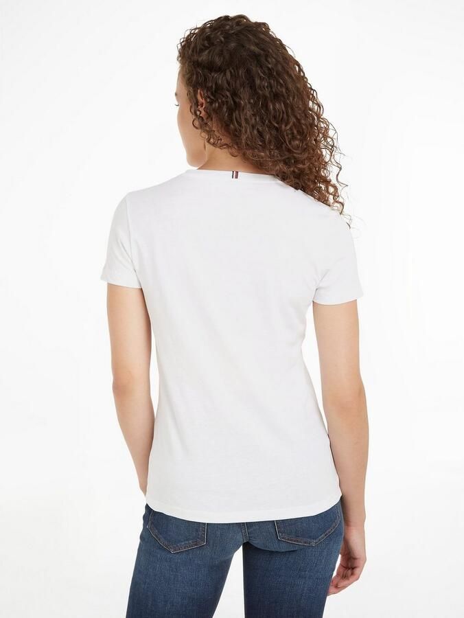 Tommy Hilfiger T-shirt HERITAGE CREW NECK TEE met -merklabel op borsthoogte - Foto 3