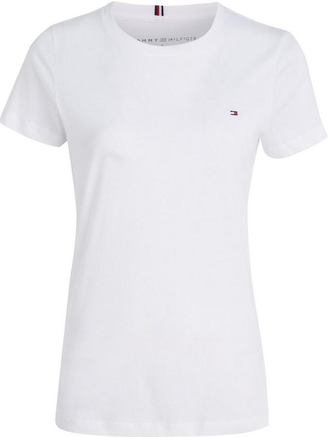 Tommy Hilfiger T-shirt HERITAGE CREW NECK TEE met -merklabel op borsthoogte - Foto 4