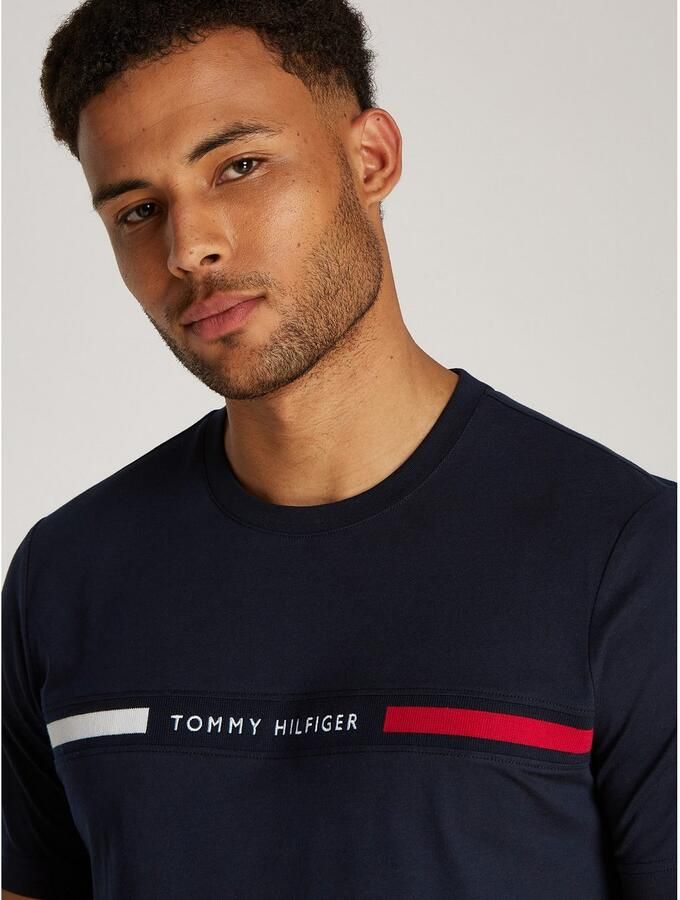 Tommy Hilfiger T-shirt Korte Mouw HILFIGER CHEST INSERT TEE - Foto 5