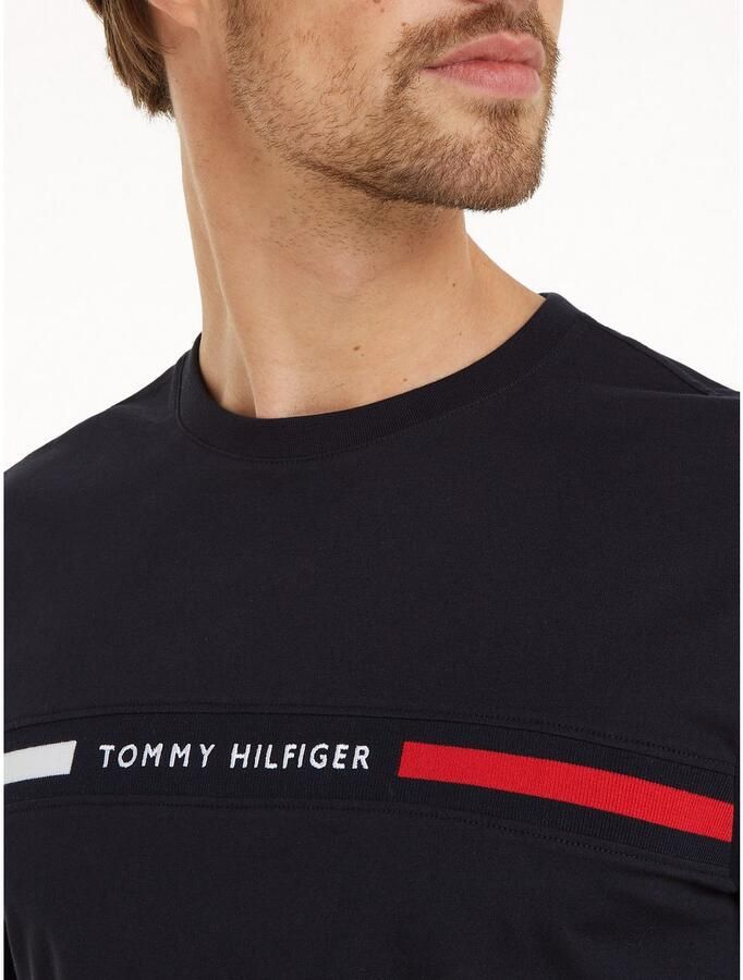Tommy Hilfiger T-shirt Korte Mouw HILFIGER CHEST INSERT TEE - Foto 4