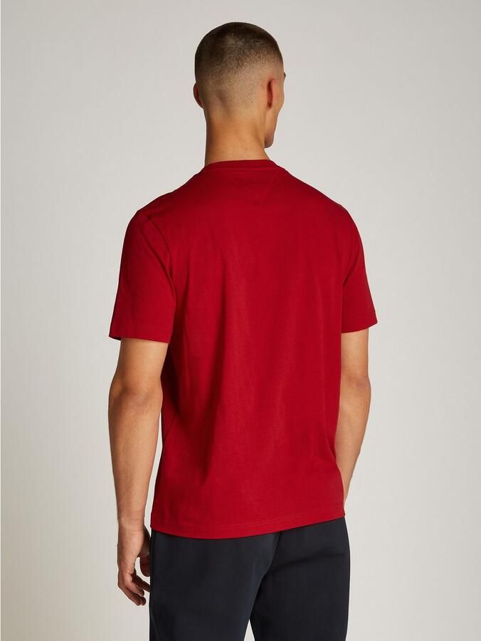 Tommy Hilfiger Regular fit T-shirt met labelstitching - Foto 7