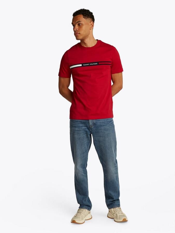 Tommy Hilfiger Regular fit T-shirt met labelstitching - Foto 9