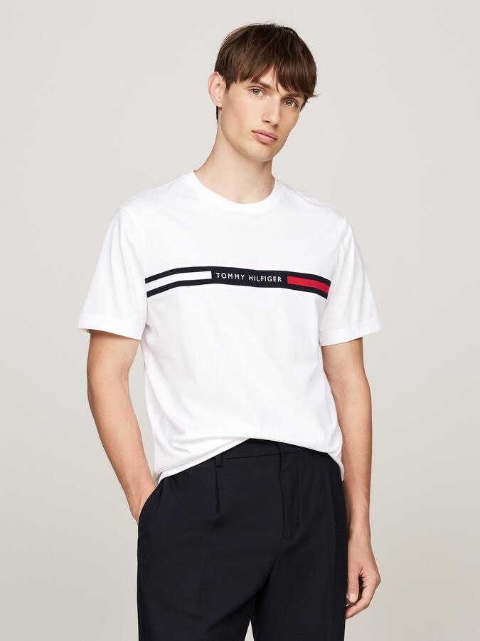 Tommy Hilfiger Regular fit T-shirt met labelstitching - Foto 19