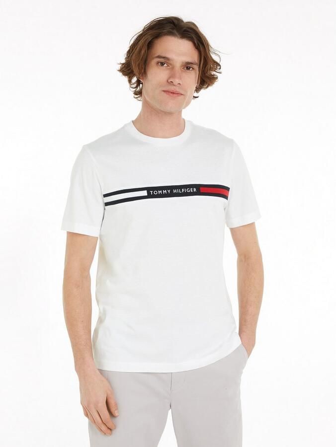 Tommy Hilfiger Regular fit T-shirt met labelstitching - Foto 7