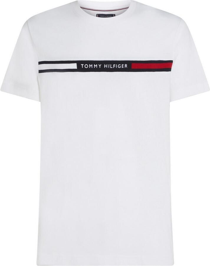 Tommy Hilfiger Regular fit T-shirt met labelstitching