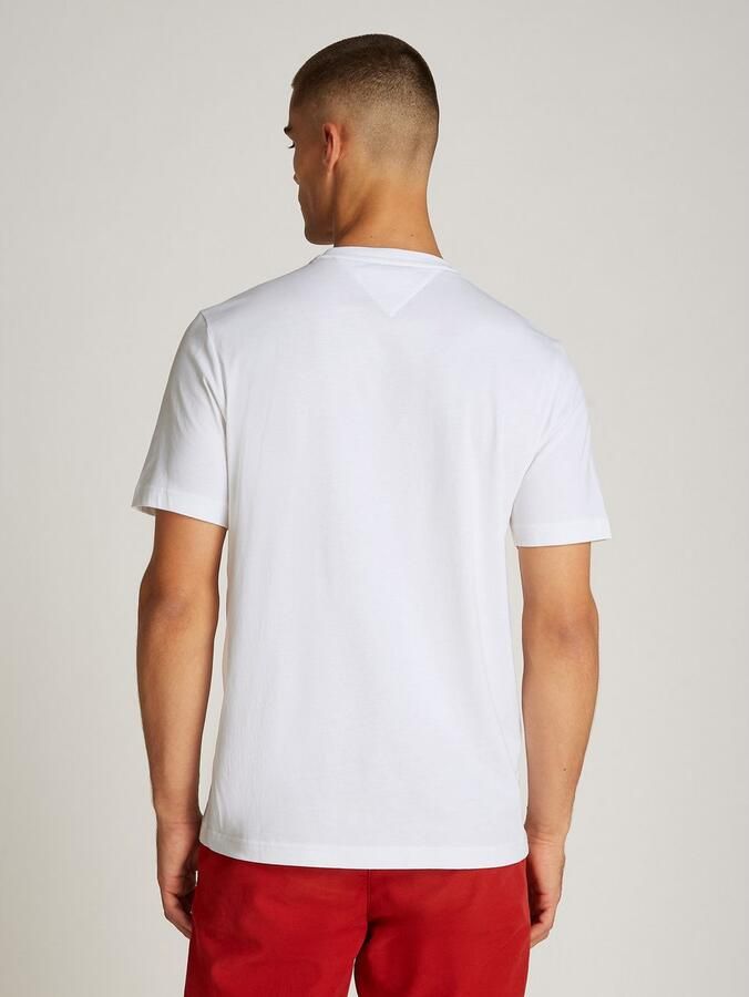 Tommy Hilfiger Regular fit T-shirt met labelstitching - Foto 10