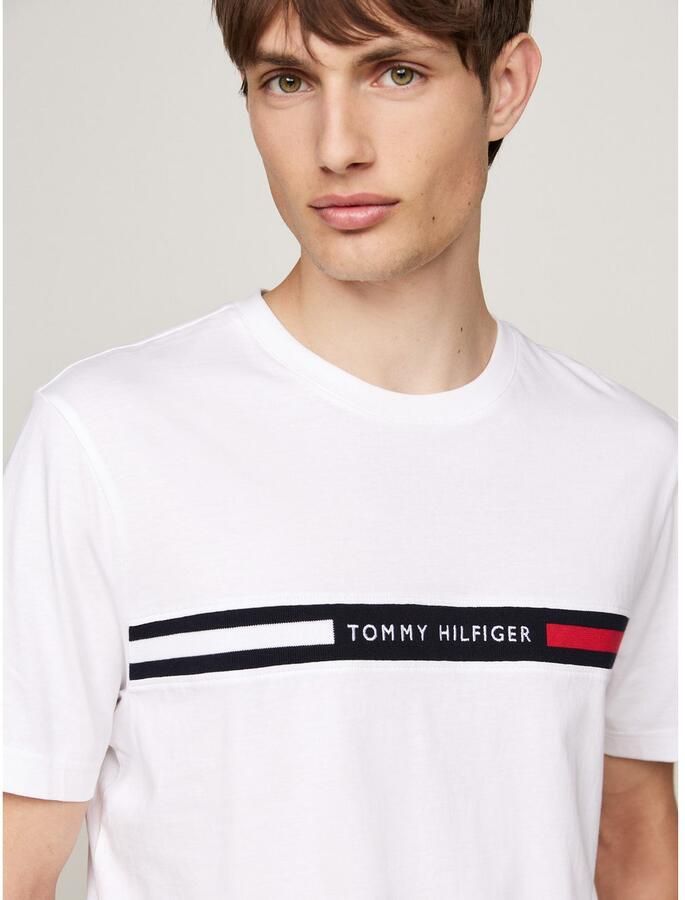 Tommy Hilfiger Regular fit T-shirt met labelstitching - Foto 5