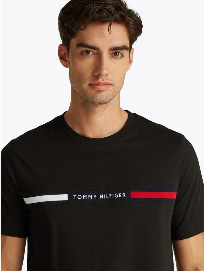 Tommy Hilfiger Chest Flag T-Shirt White- Heren White - Foto 4