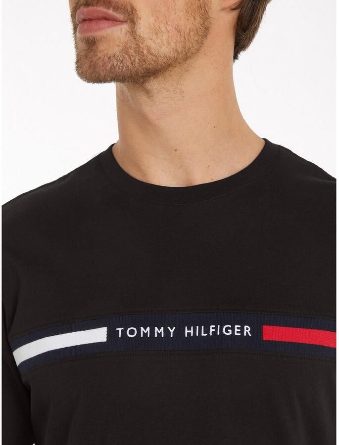 Tommy Hilfiger Chest Flag T-Shirt White- Heren White - Foto 2