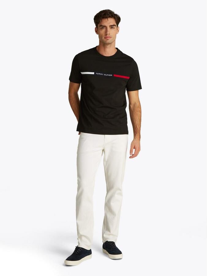 Tommy Hilfiger Chest Flag T-Shirt White- Heren White - Foto 6