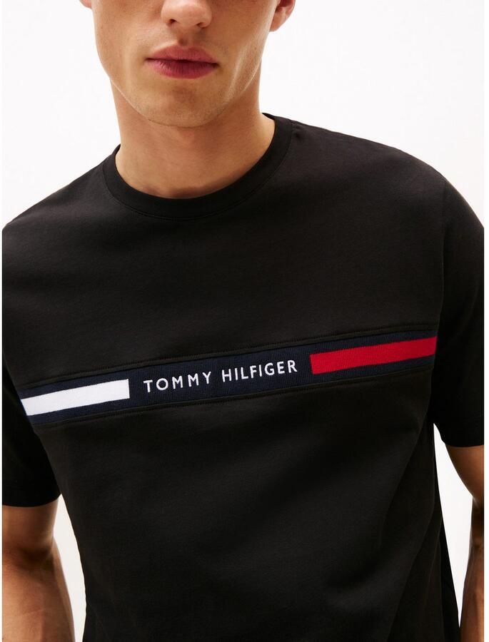 Tommy Hilfiger Chest Flag T-Shirt White- Heren White - Foto 3
