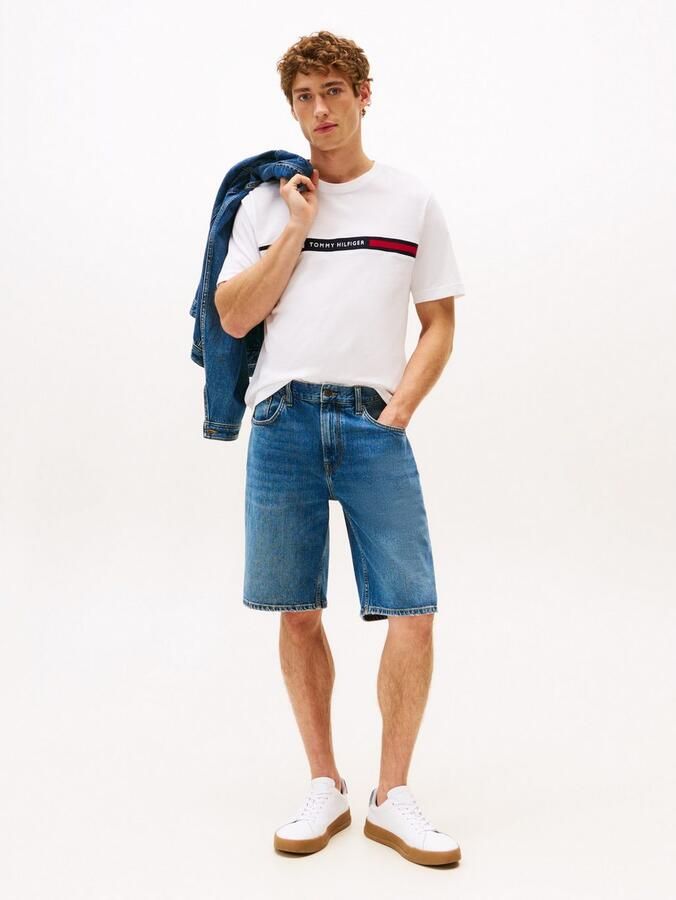 Tommy Hilfiger Regular fit T-shirt met labelstitching - Foto 15