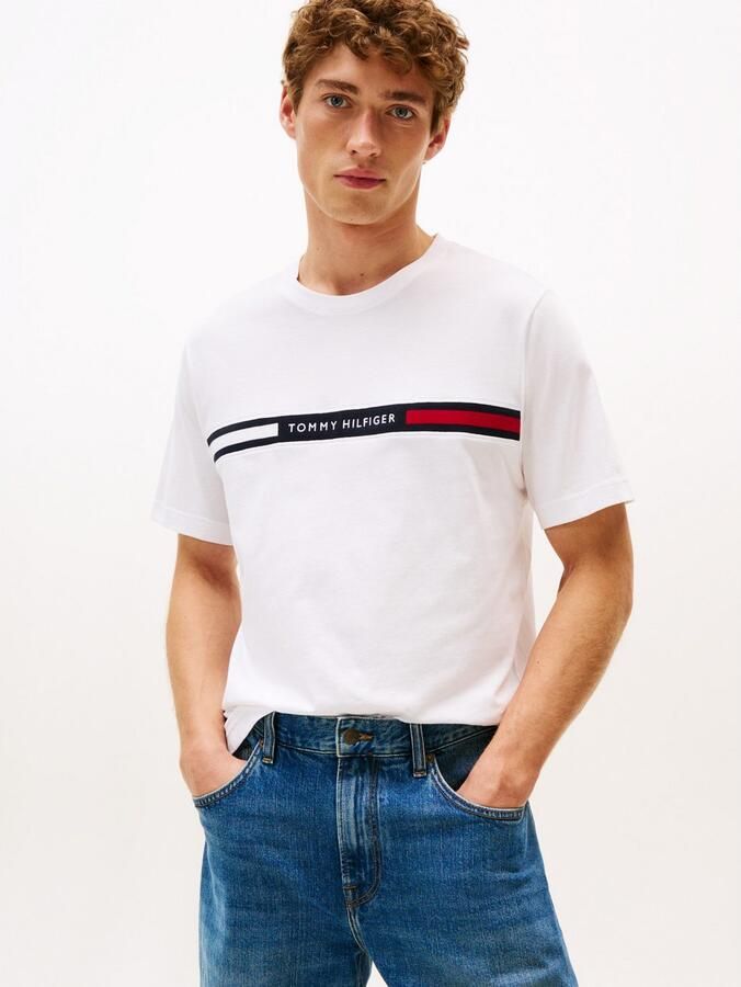 Tommy Hilfiger Regular fit T-shirt met labelstitching - Foto 17