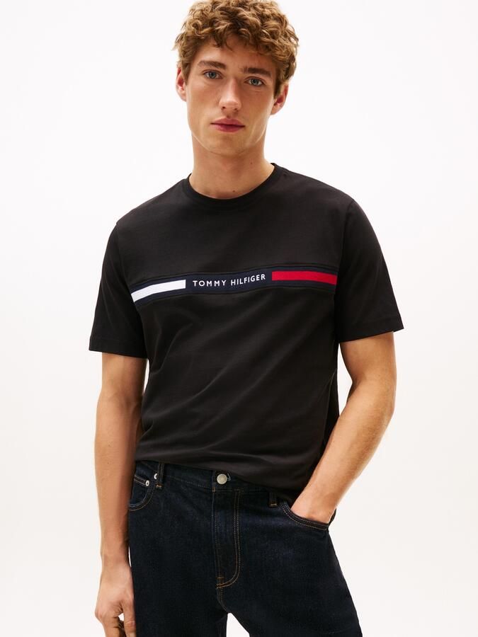 Tommy Hilfiger Chest Flag T-Shirt White- Heren White - Foto 11