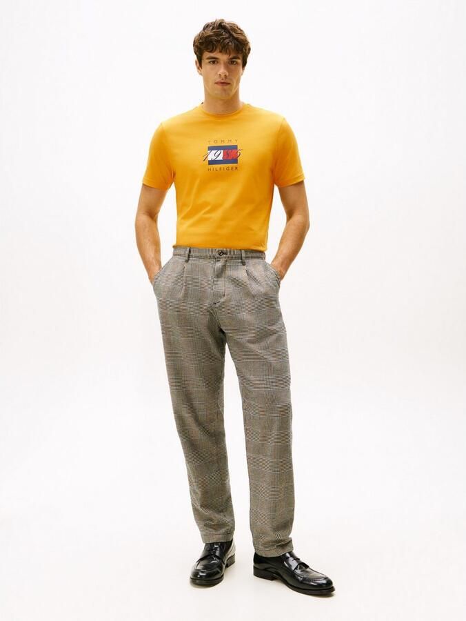 Tommy Hilfiger T-shirt LINEAR FLAG GRAPHIC Ronde hals regular fit jersey - Foto 3