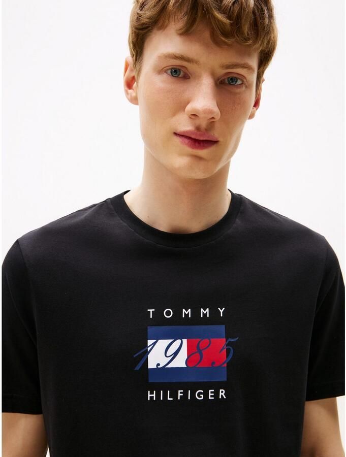 Tommy Hilfiger T-shirt LINEAR FLAG GRAPHIC Ronde hals regular fit jersey - Foto 2