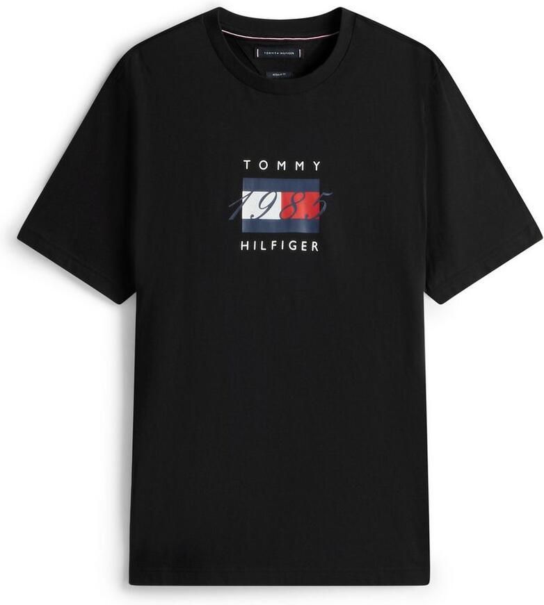 Tommy Hilfiger T-shirt LINEAR FLAG GRAPHIC Ronde hals regular fit jersey