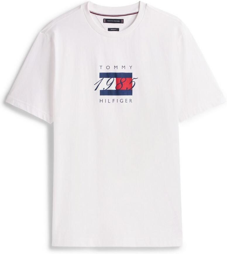 Tommy Hilfiger T-shirt LINEAR FLAG GRAPHIC Ronde hals regular fit jersey