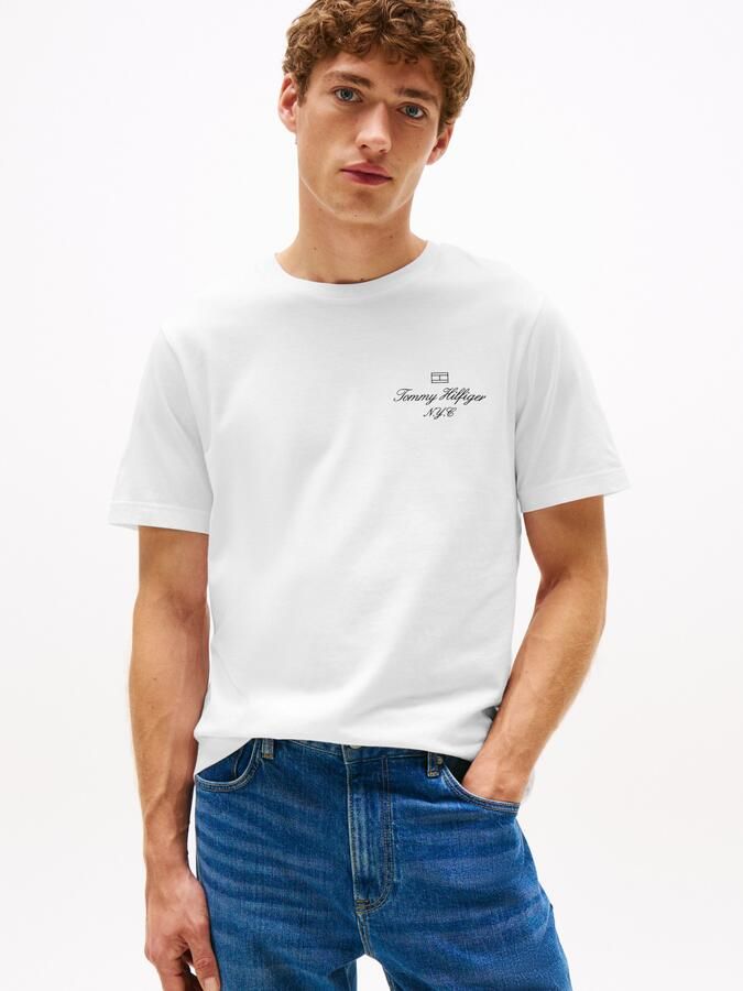 Tommy Hilfiger T-shirt OUTLINE FLAG SCRIPT TEE - Foto 4