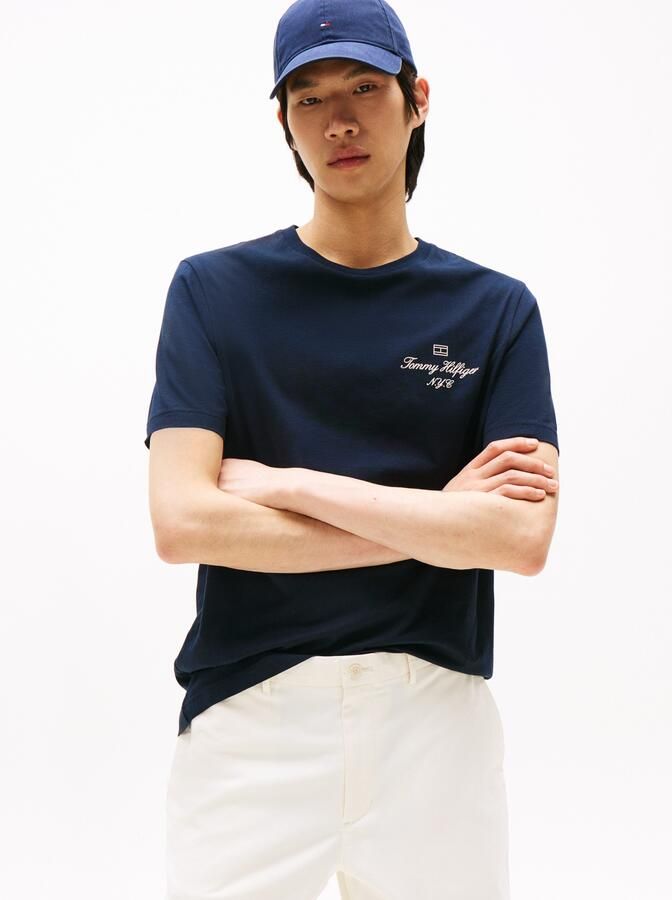 Tommy Hilfiger T-shirt OUTLINE FLAG SCRIPT TEE - Foto 4