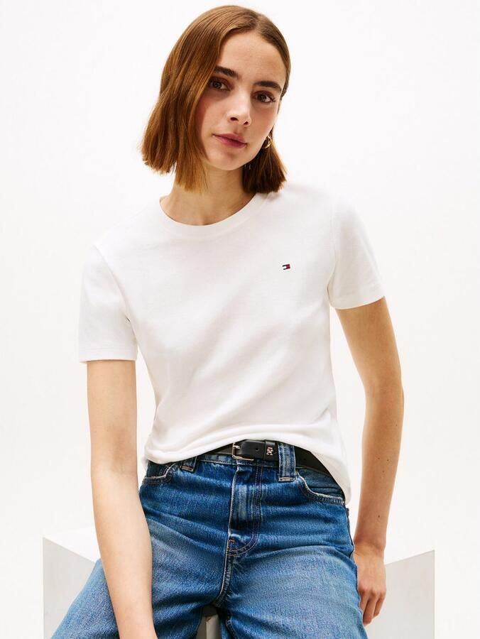 Tommy Hilfiger T-shirt SLIM CODY C-NK SS met geborduurd logo - Foto 7