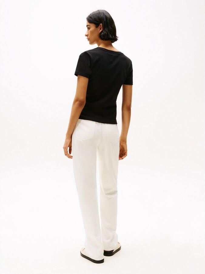 Tommy Hilfiger T-shirt SLIM CODY V-NK SS met V-hals en strepen gestreept casual slim fit katoen v-hals - Foto 5