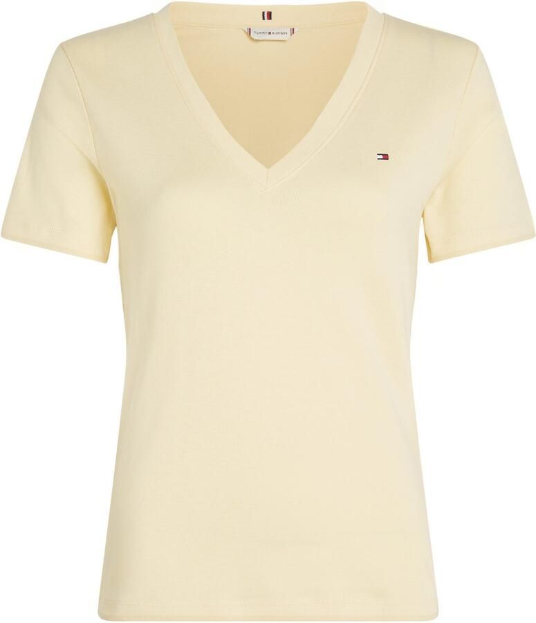 Tommy Hilfiger T-shirt SLIM CODY V-NK SS met V-hals en strepen - Foto 2