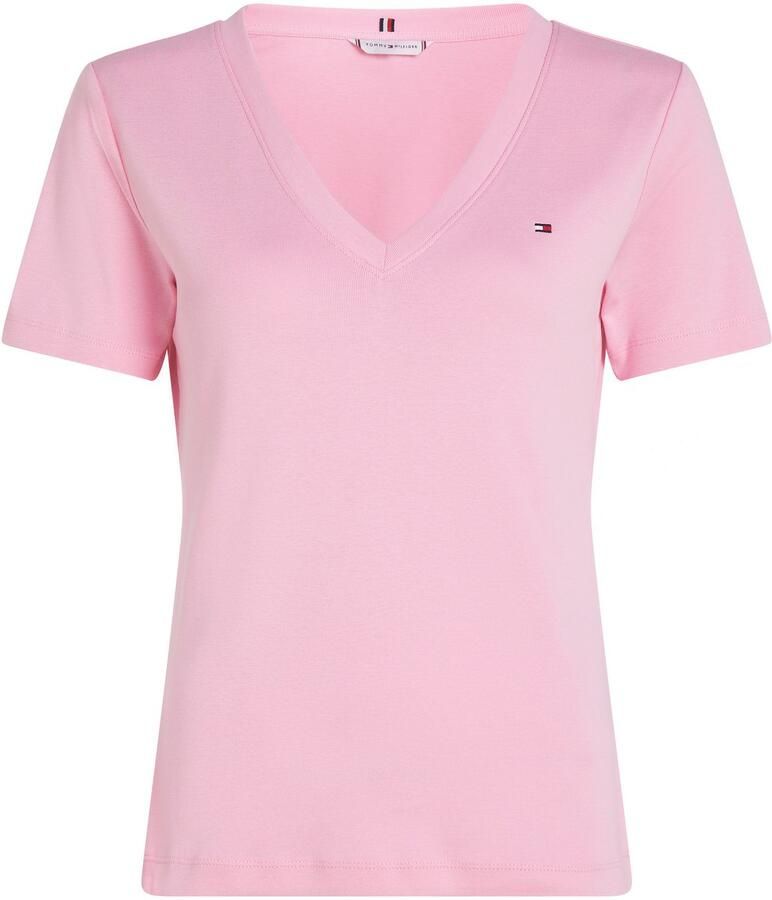 Tommy Hilfiger T-shirt SLIM CODY V-NK SS met V-hals en strepen