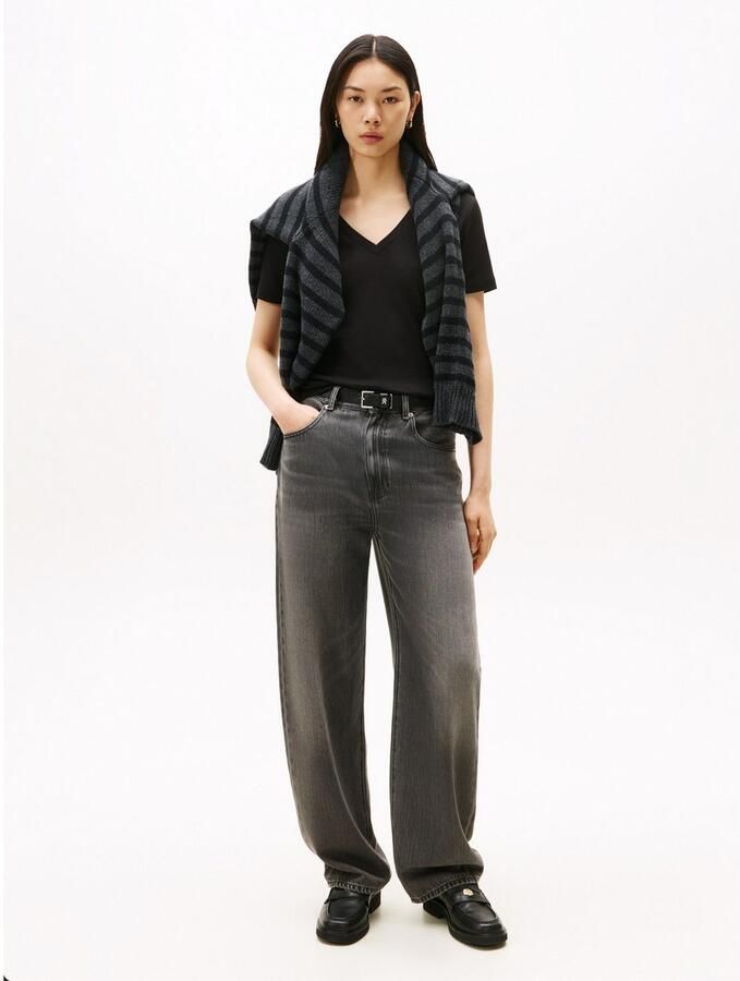 Tommy Hilfiger T-shirt SLIM CODY V-NK SS met V-hals en strepen gestreept casual slim fit katoen v-hals - Foto 4