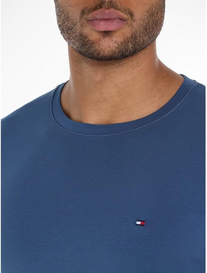 Tommy Hilfiger Polo Shirt Lange Mouw STRETCH SLIM FIT TEE MW0MW10800 - Foto 4