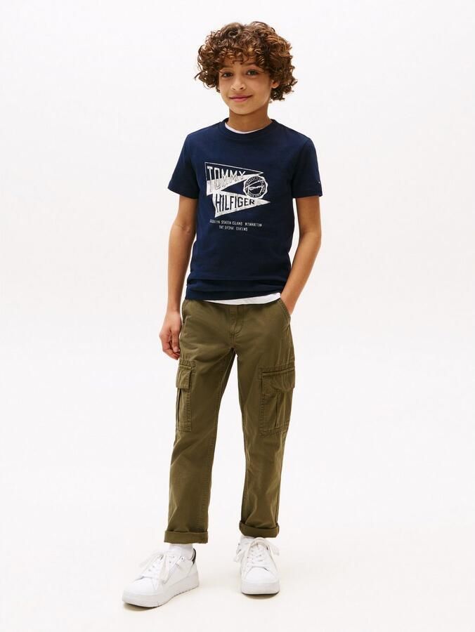 Tommy Hilfiger T-shirt Textured Graphic Print Tee Ss - Foto 2