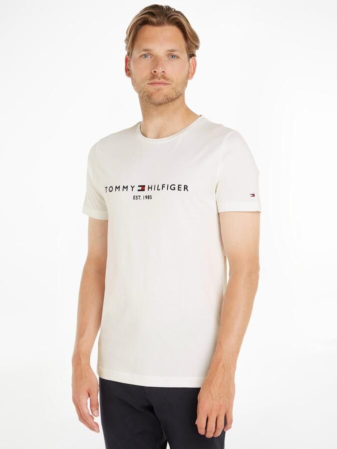 Tommy Hilfiger Wit Print T-shirt Mannen Herfst Winter White Heren - Foto 20