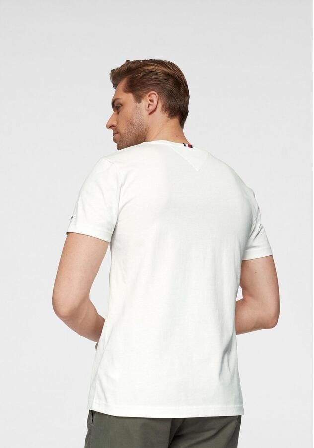 Tommy Hilfiger Wit Print T-shirt Mannen Herfst Winter White Heren - Foto 17