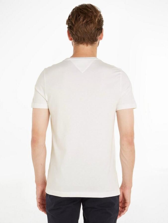Tommy Hilfiger Wit Print T-shirt Mannen Herfst Winter White Heren - Foto 14