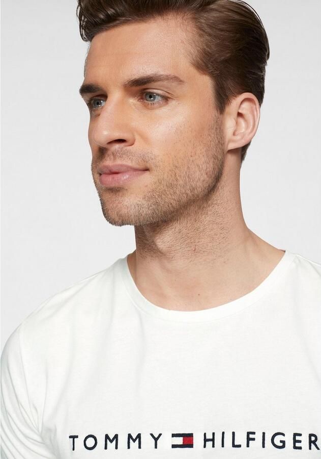 Tommy Hilfiger Wit Print T-shirt Mannen Herfst Winter White Heren - Foto 18