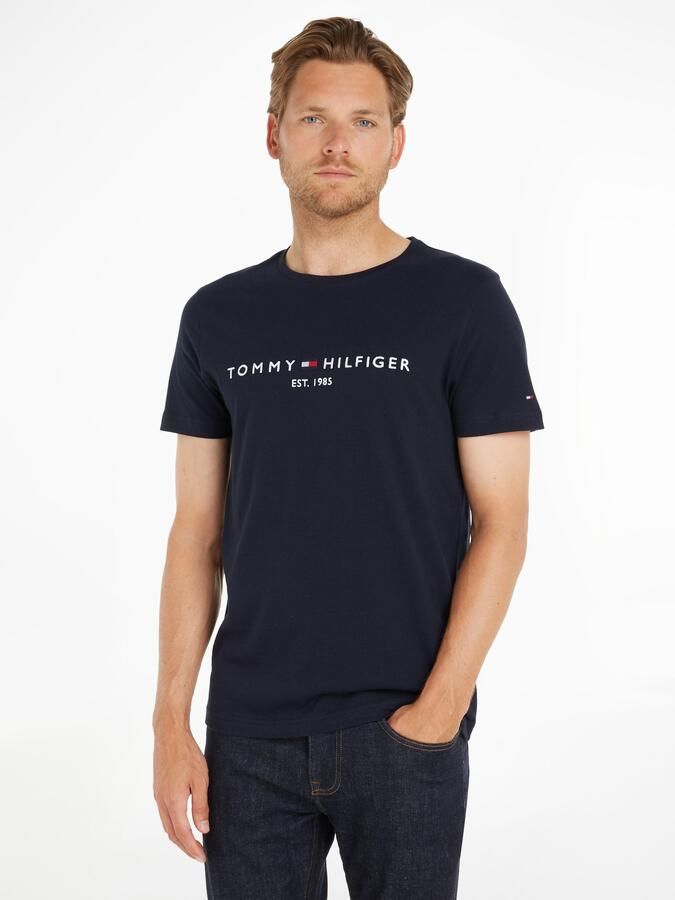 Tommy Hilfiger Zwart Print T-shirt Mannen Herfst Winter Black Heren - Foto 15