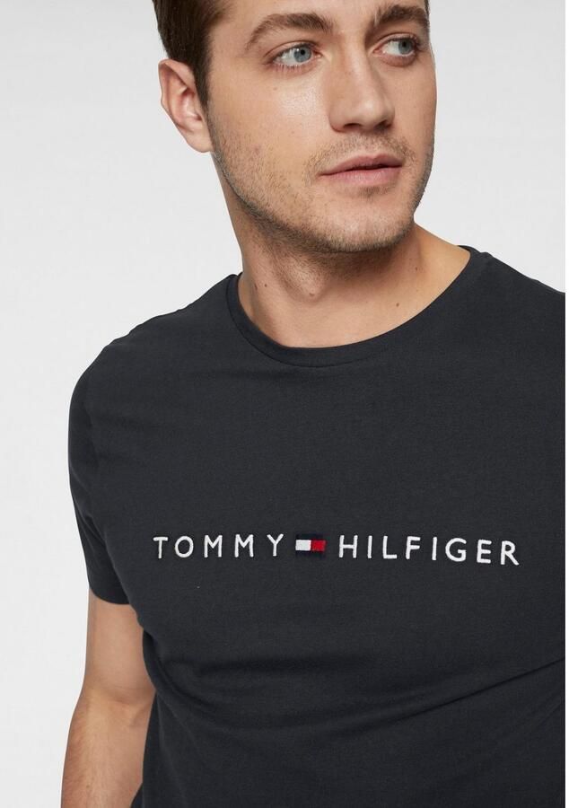 Tommy Hilfiger Zwart Print T-shirt Mannen Herfst Winter Black Heren - Foto 12