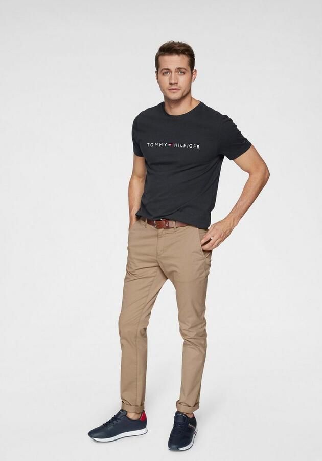 Tommy Hilfiger Zwart Print T-shirt Mannen Herfst Winter Black Heren - Foto 14